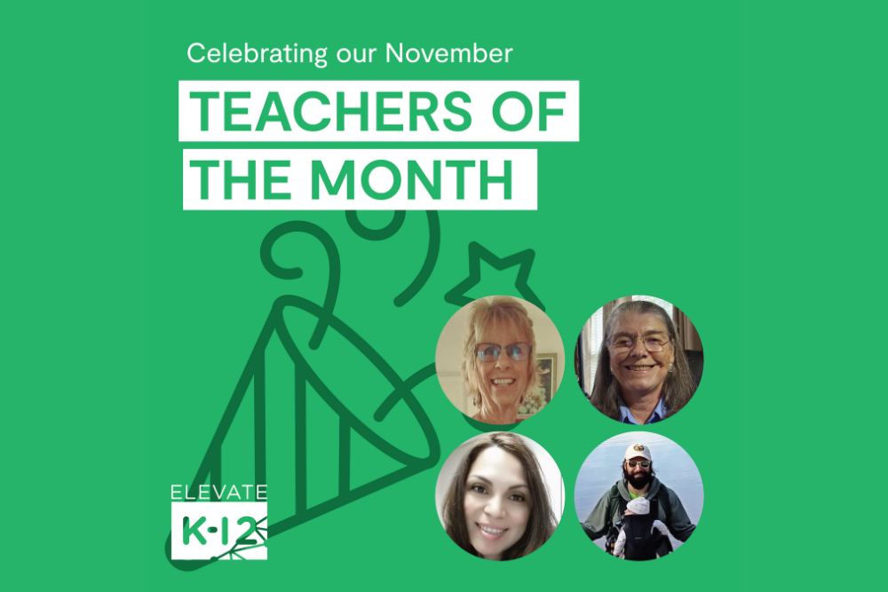 Elevate's November Teachers of the Month