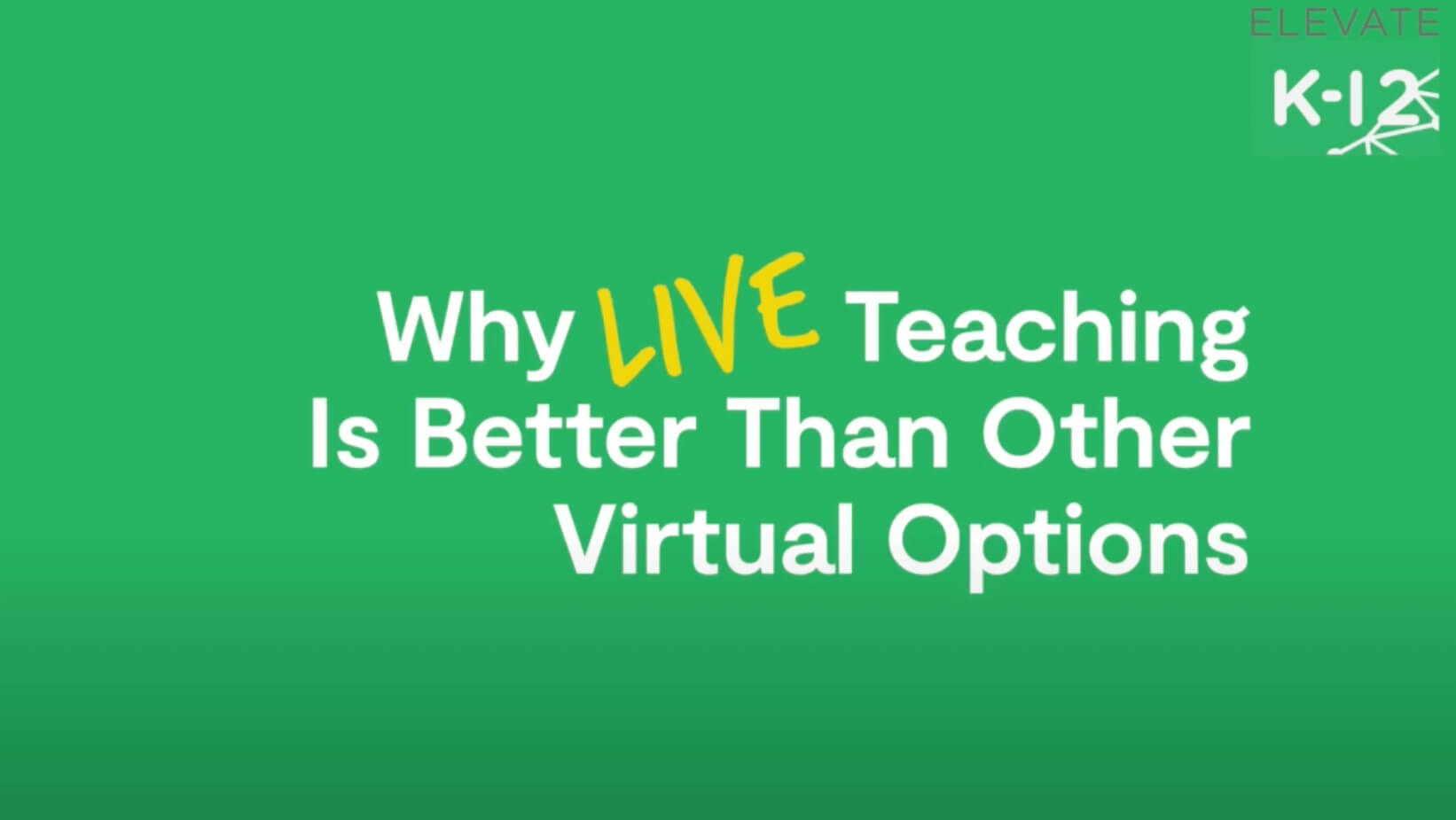 Why Live Teaching Is Better Than Virtual Thumbnail