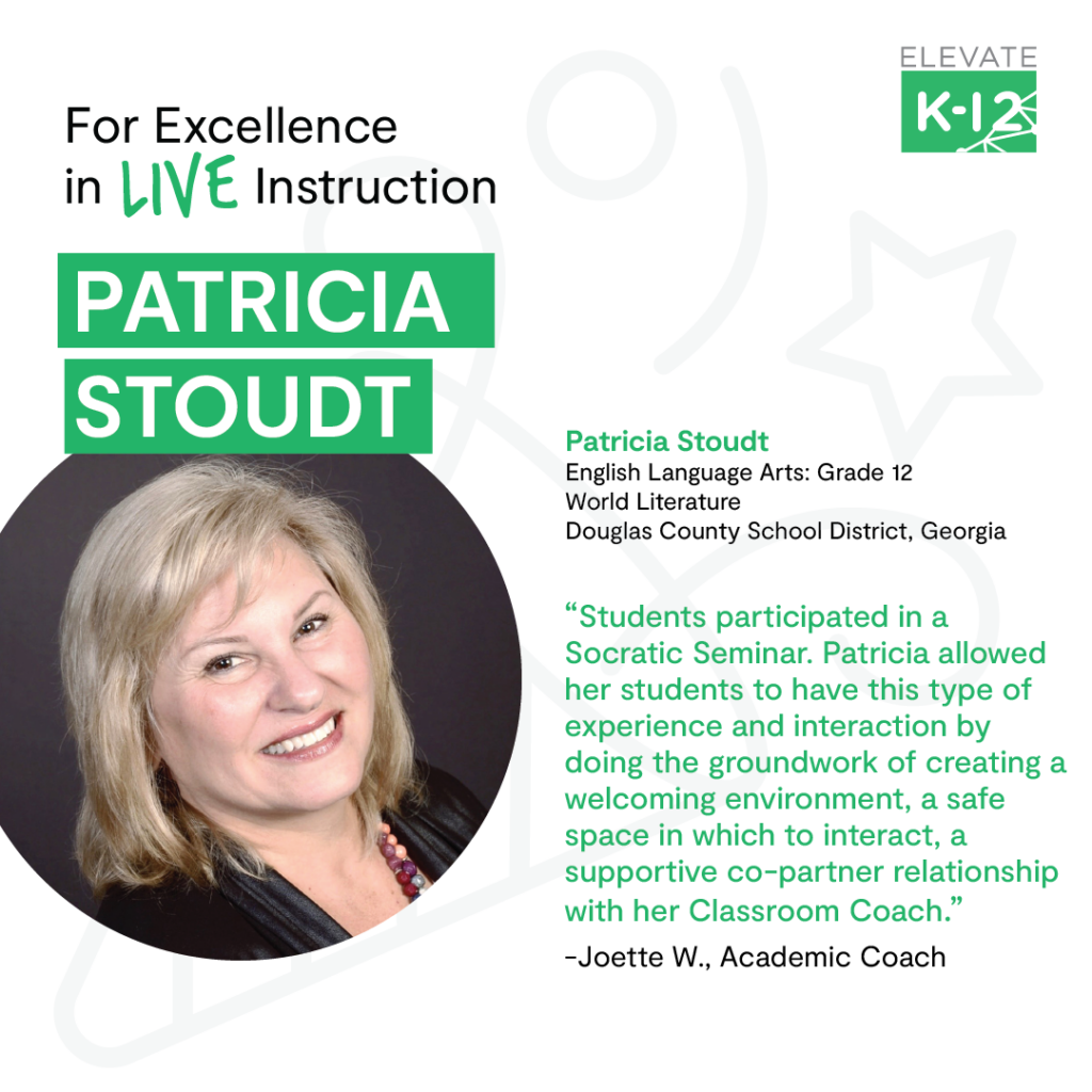 Teacher Of The Month Patricia Stoudt