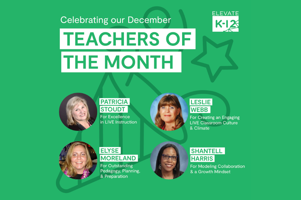 Teachers Of The Month December Blog