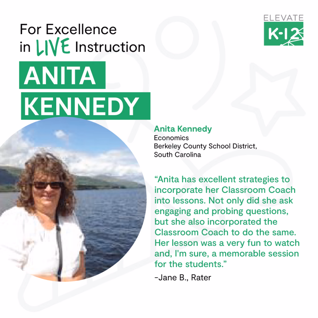 January Teacher of the Month- Anita Kennedy