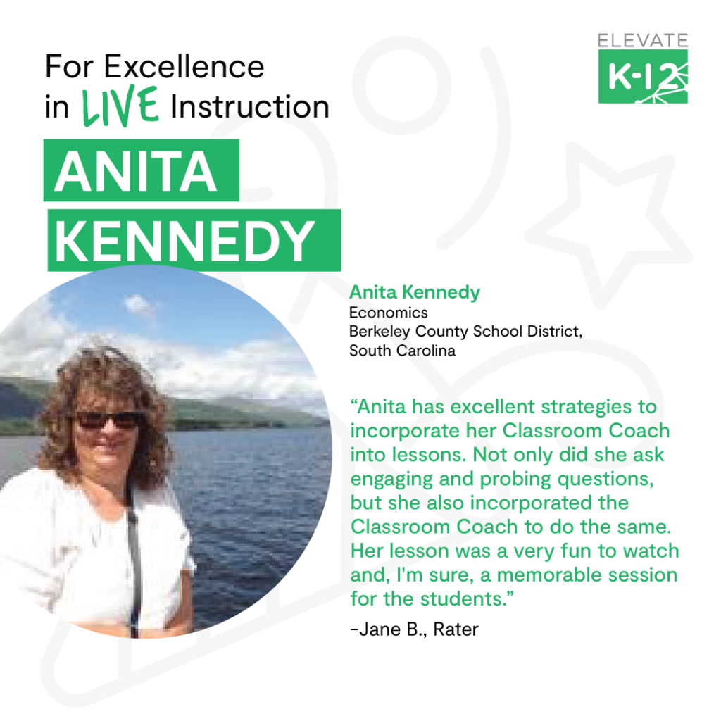 January Teacher of the Month- Anita Kennedy