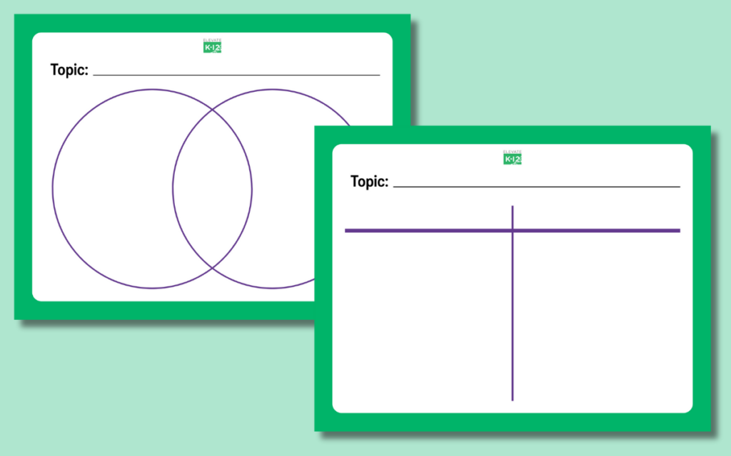 Venn Diagram & T-Chart Tempaltes
